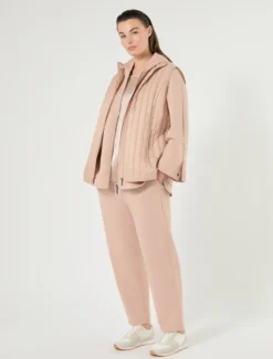 Giacca in jersey double - ROSA ANTICO