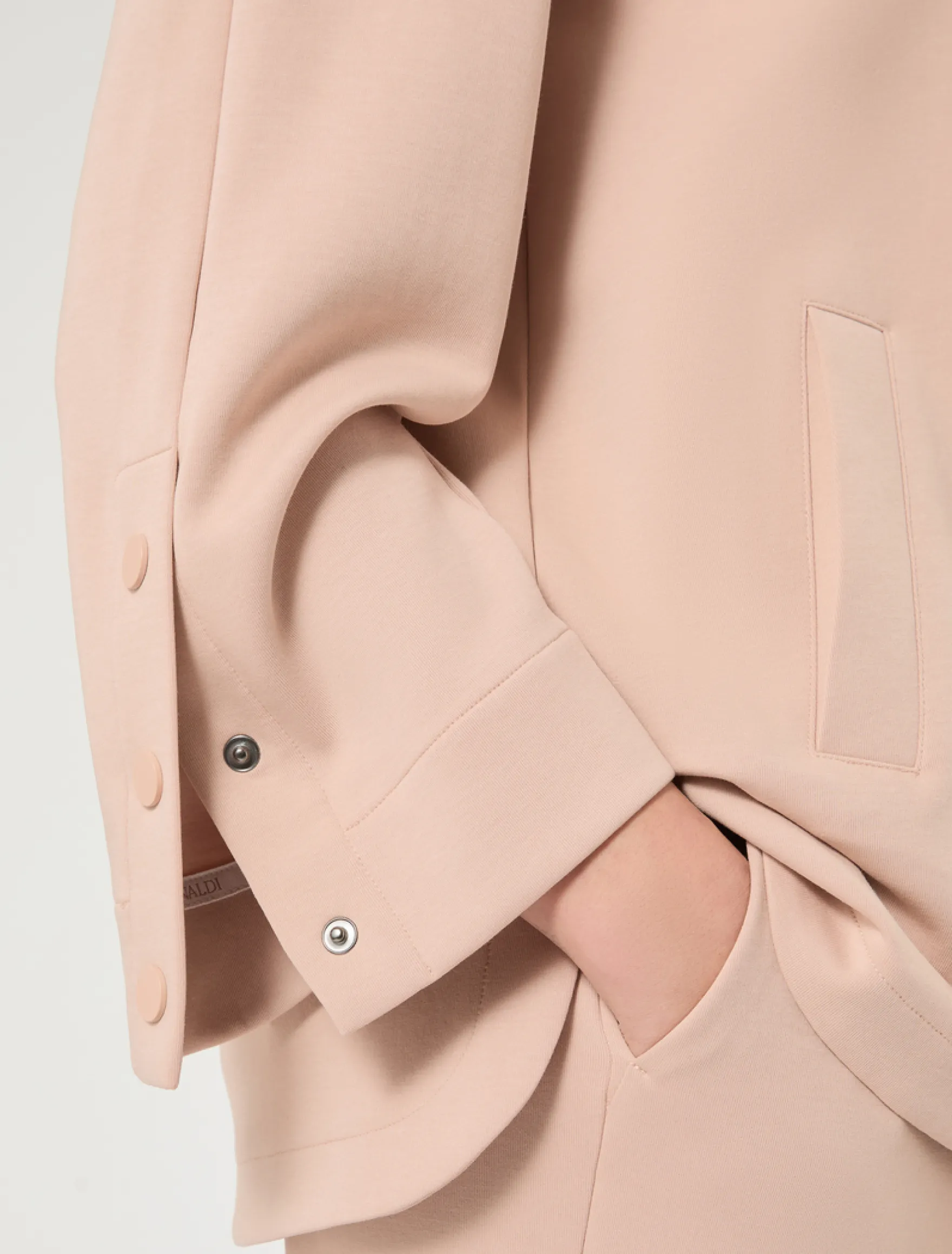 Giacca in jersey double - ROSA ANTICO