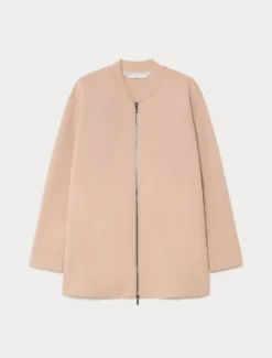 Giacca in jersey double - ROSA ANTICO