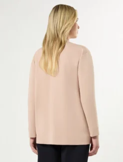 Giacca in jersey double - ROSA ANTICO