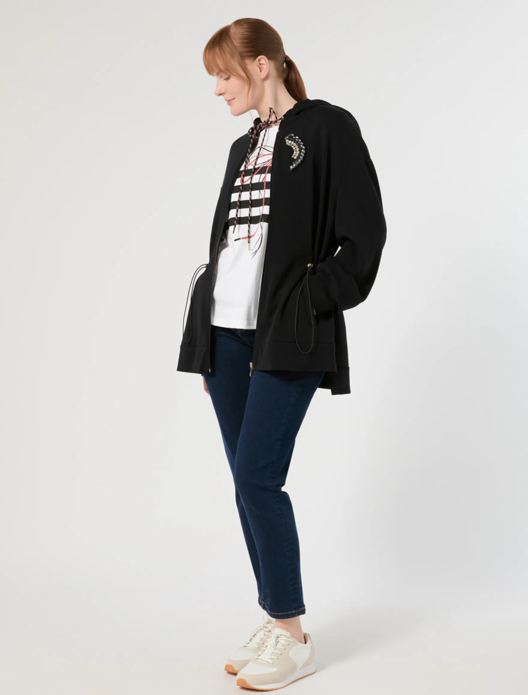 Giacca in jersey - NERO
