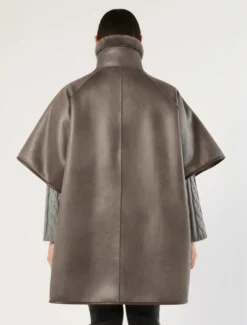 Giaccone a mantella reversibile - GRIGIO MEDIO
