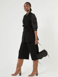 Gilet in cady - NERO