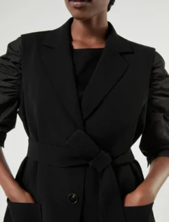Gilet in cady - NERO