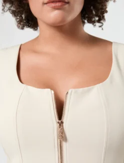 Gilet in tessuto diagonale - ALBINO