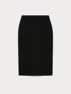 Gonna in maglia di viscosa - NERO