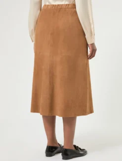 Gonna in suede - BISCOTTO