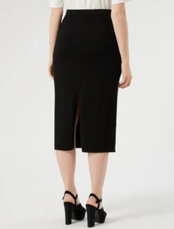 Gonna in viscosa stretch - NERO