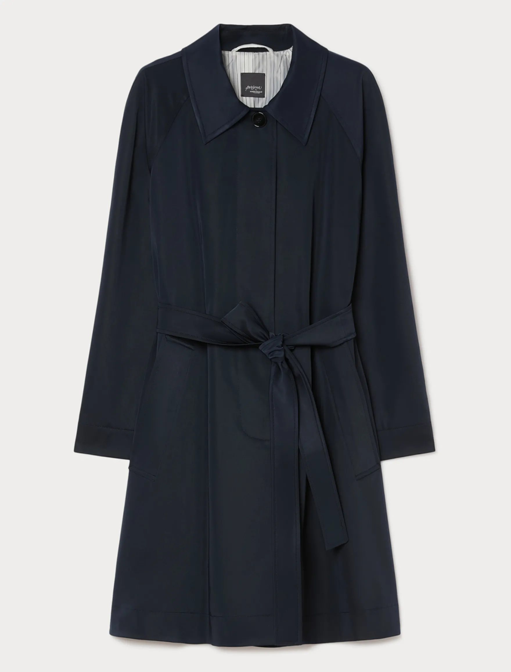 Impermeabile in gabardina antigoccia - BLU NOTTE