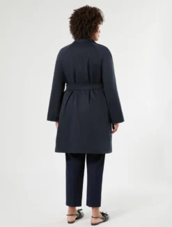 Impermeabile in gabardina antigoccia - BLU NOTTE