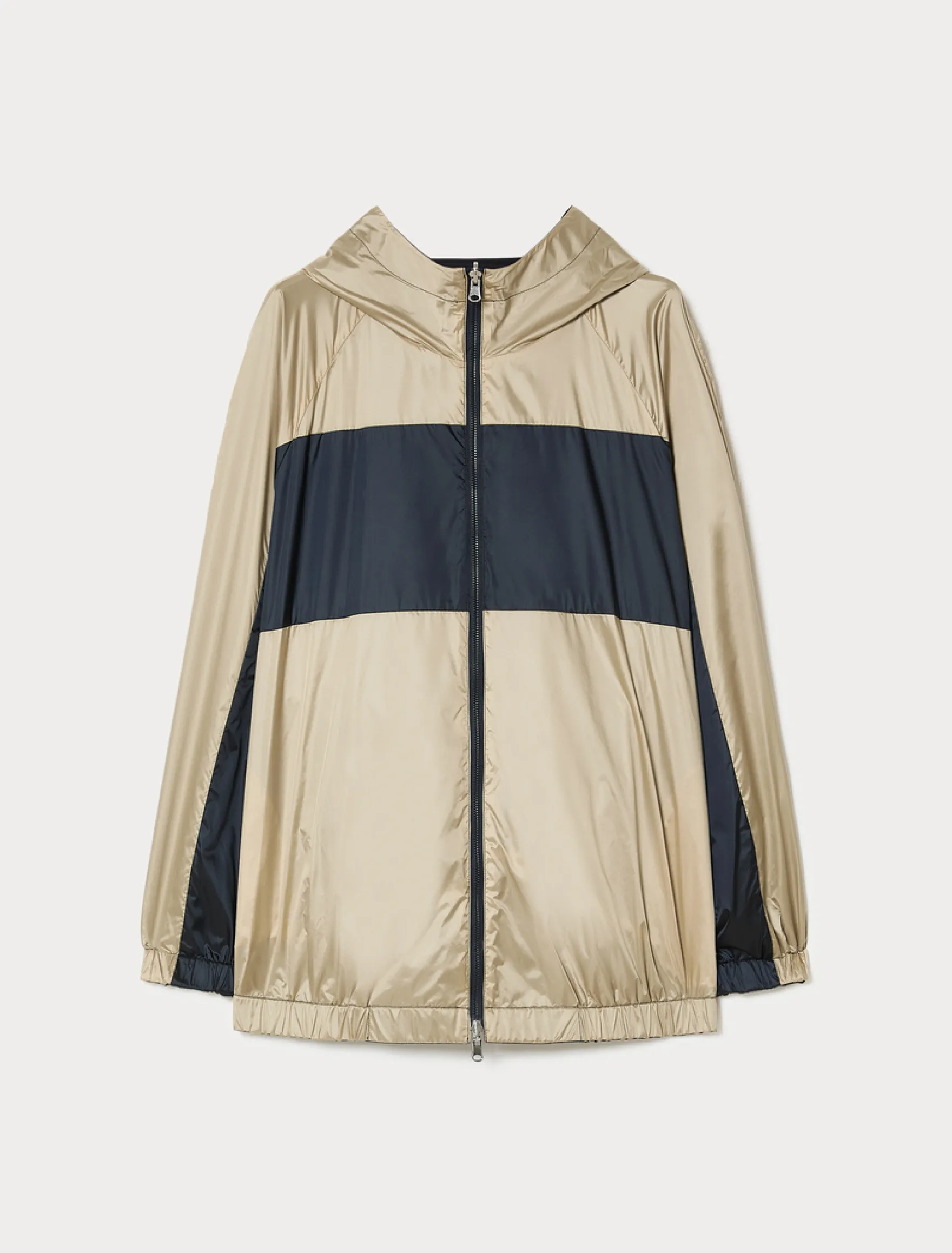 Impermeabile reversibile in nylon - BLU NOTTE