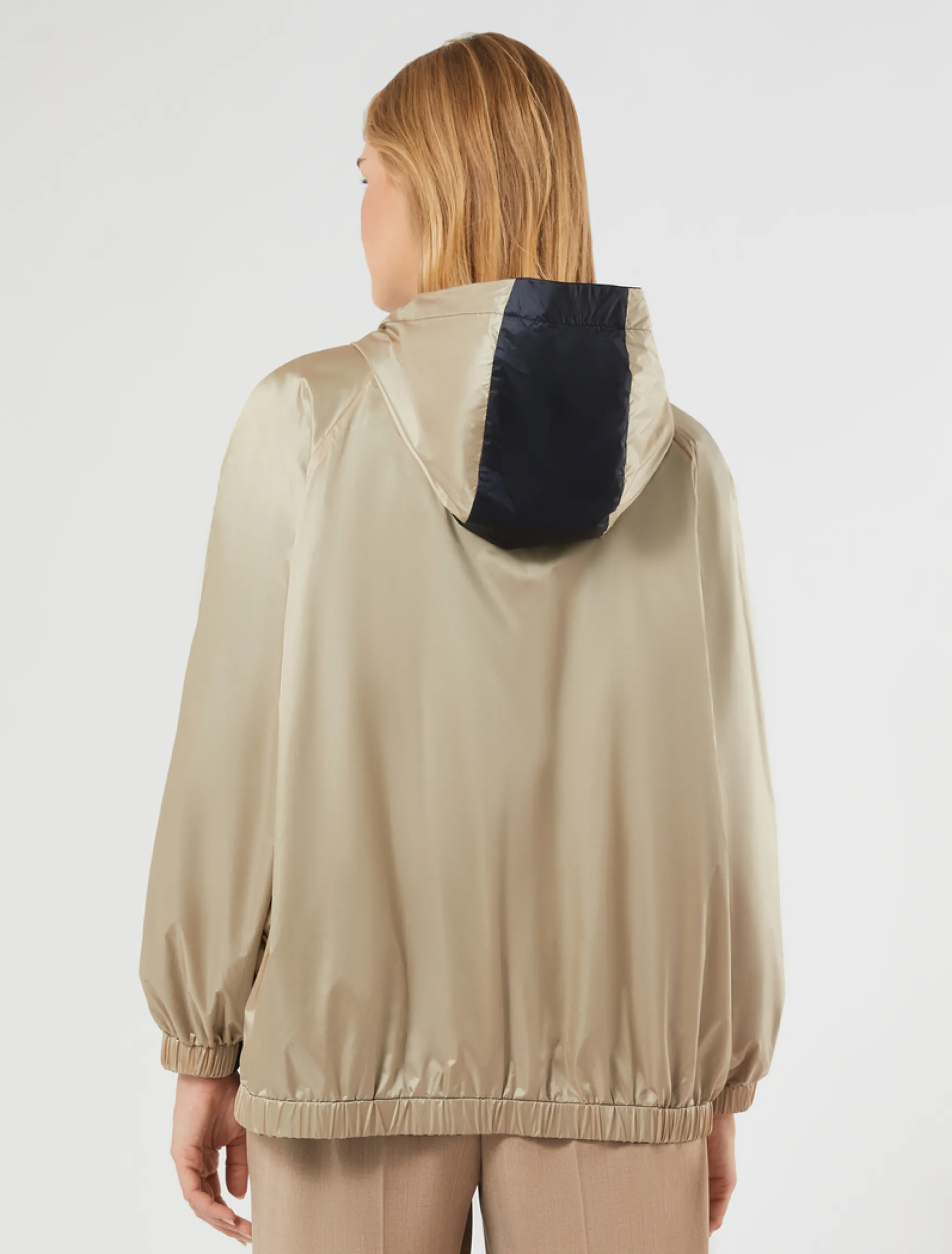 Impermeabile reversibile in nylon - BLU NOTTE