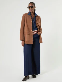 Jeans ampi in denim indaco - BLU NOTTE