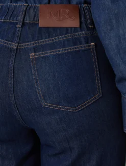 Jeans ampi in denim indaco - BLU NOTTE