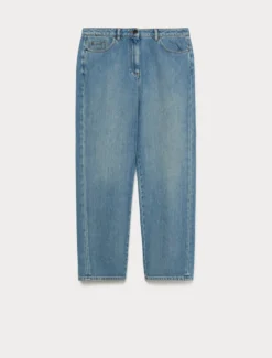 Jeans barrel in cotone tencel - BLUE JEANS