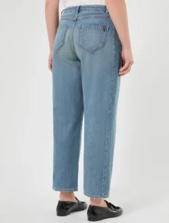 Jeans barrel in cotone tencel - BLUE JEANS