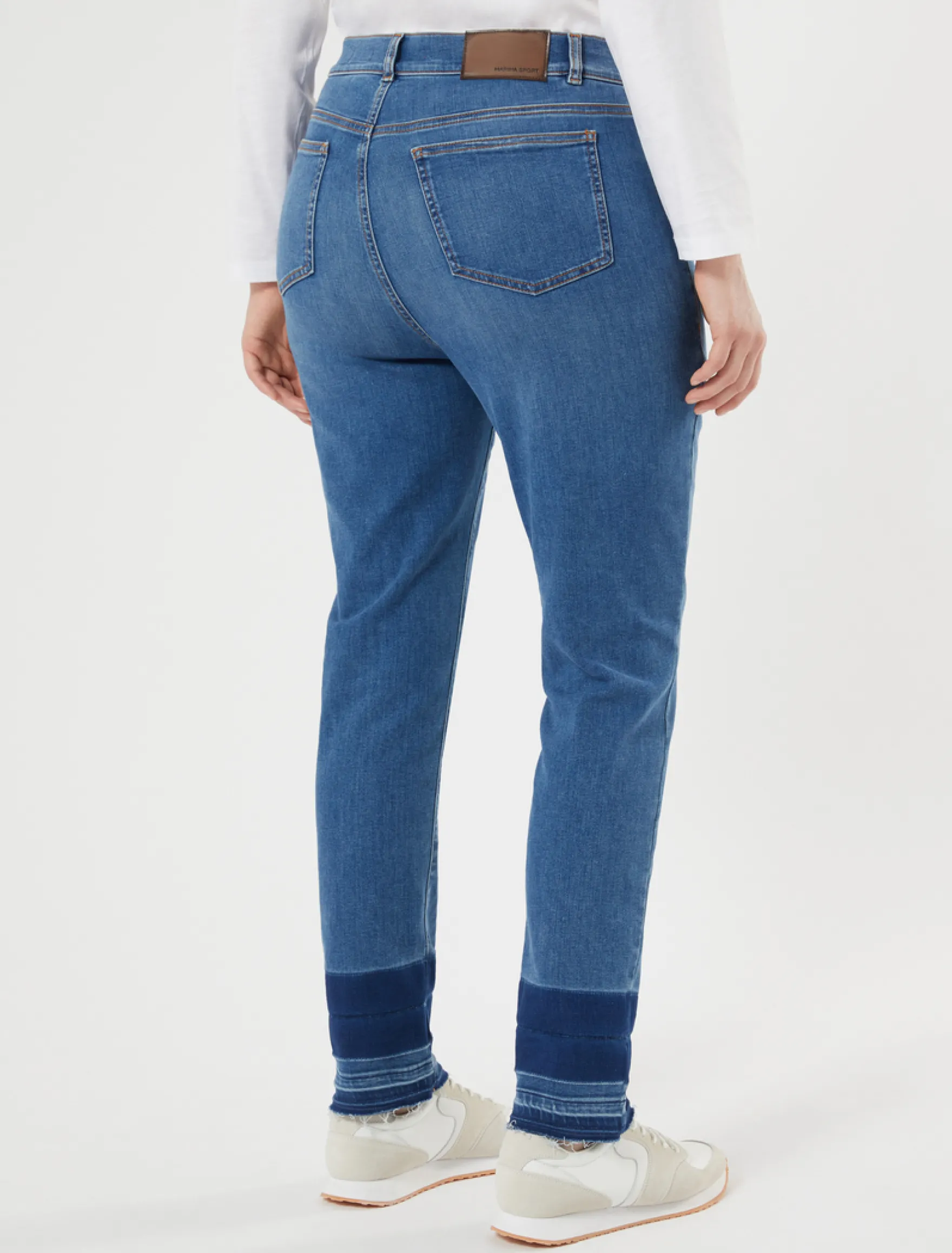 Jeans in denim di cotone - BLU