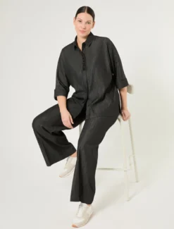 Jeans in denim di cotone - BLU NOTTE