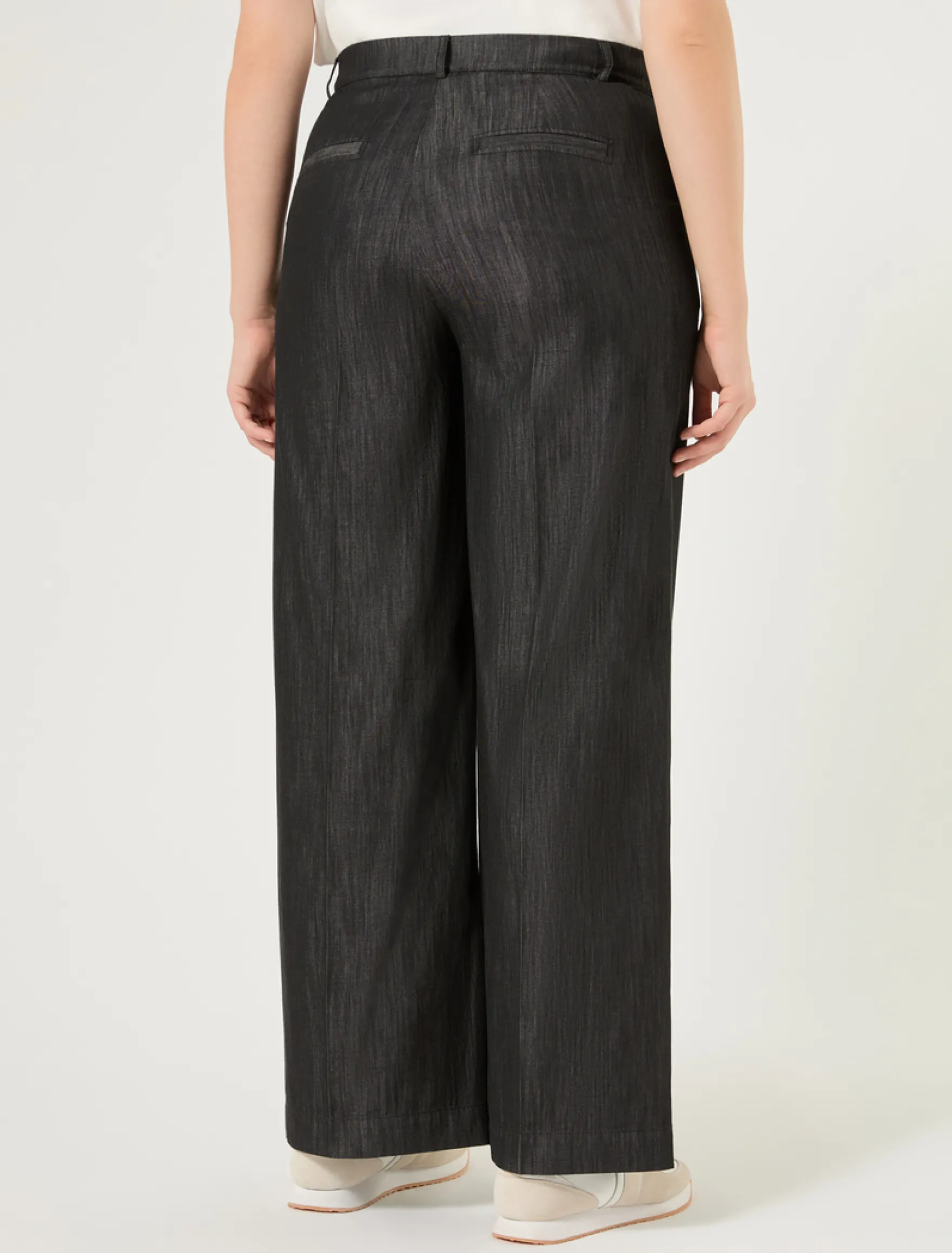 Jeans in denim di cotone - BLU NOTTE