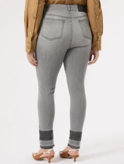 Jeans in denim di cotone - NERO