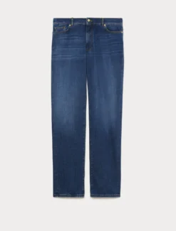 Jeans regular in denim di cotone - BLU
