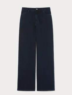 Jeans wide leg in denim stretch - BLU
