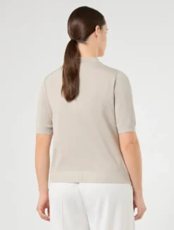 Maglia a polo in viscosa - GHIACCIO