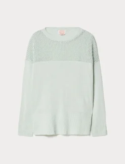 Maglia in cordonetto - VERDE PASTELLO