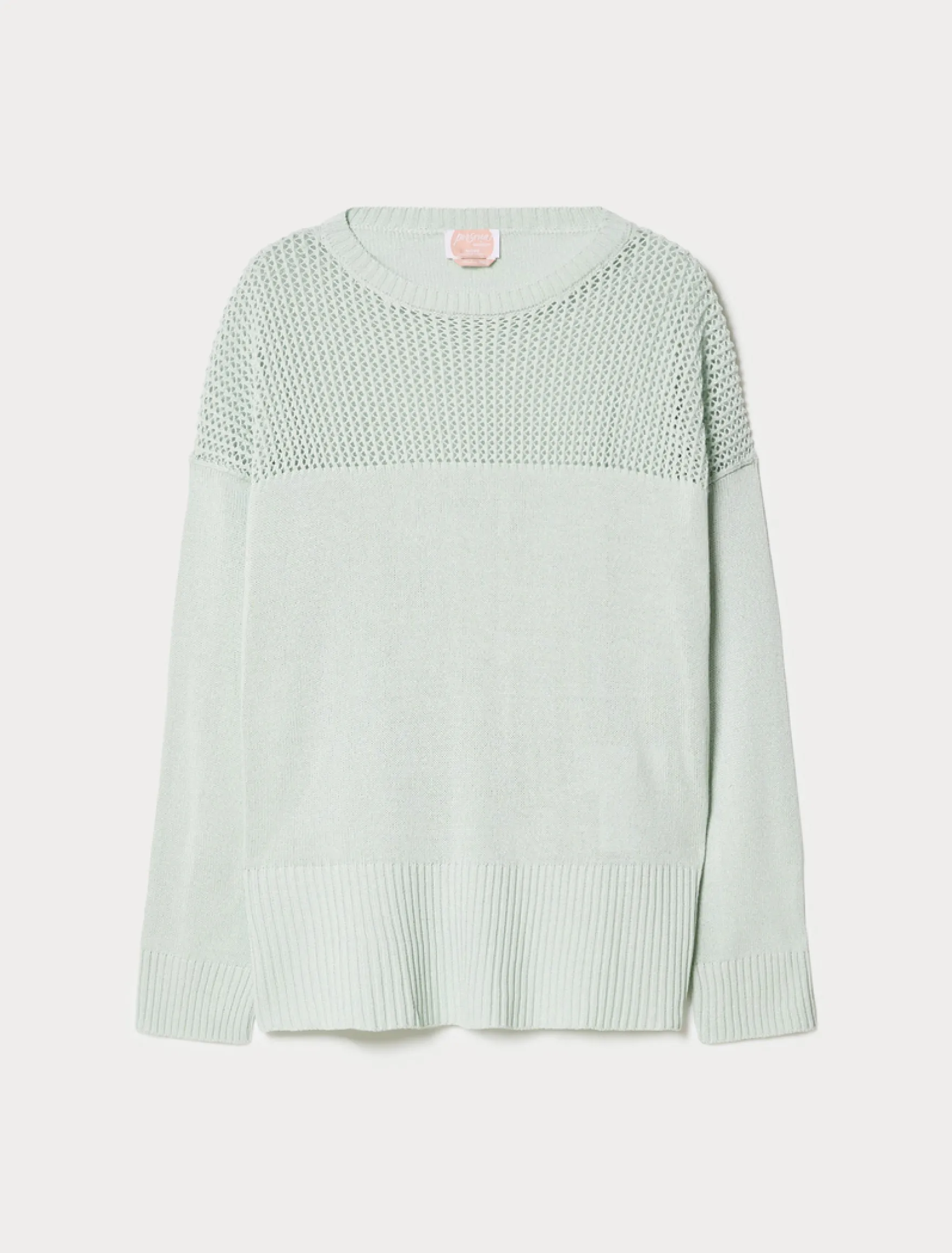 Maglia in cordonetto - VERDE PASTELLO