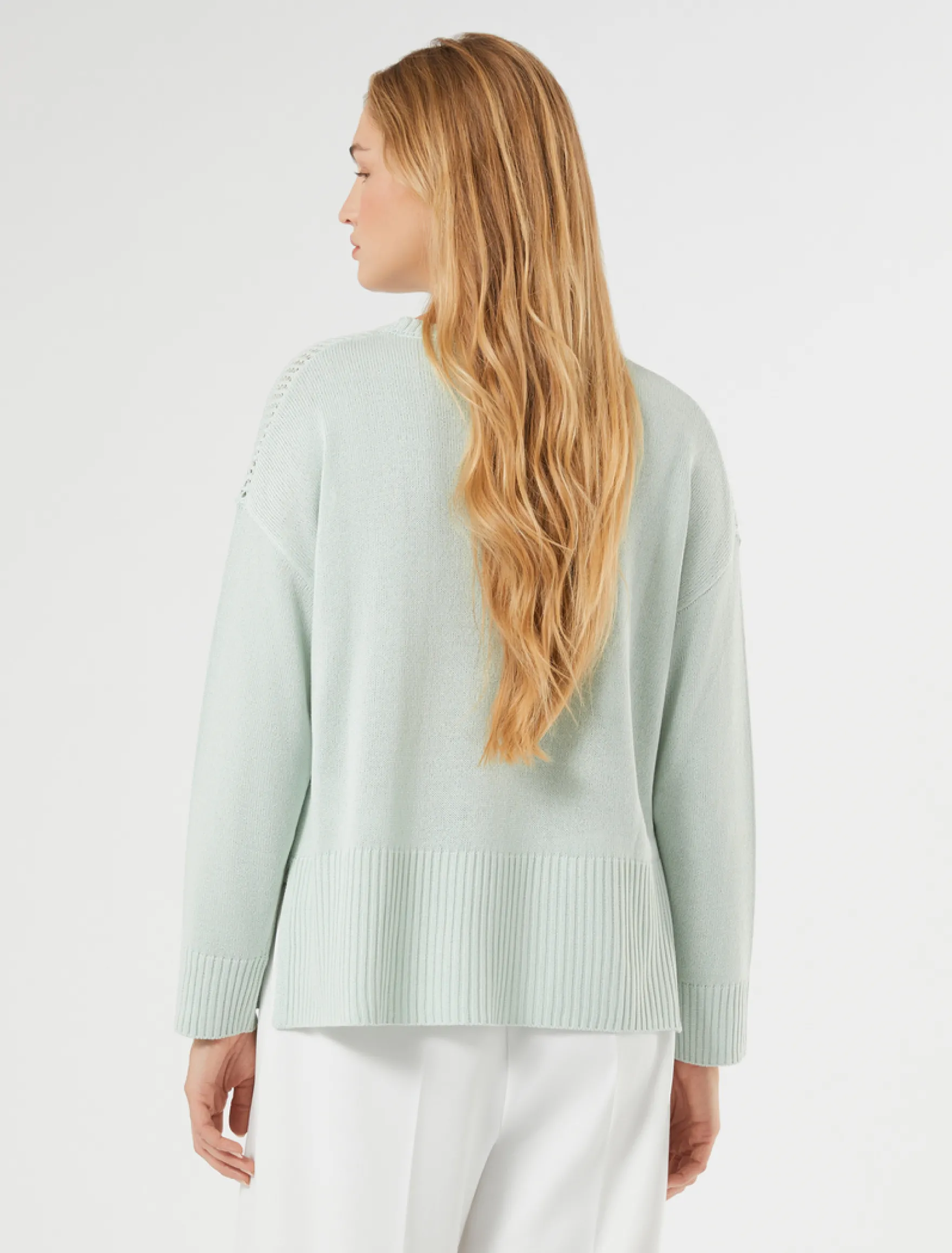 Maglia in cordonetto - VERDE PASTELLO