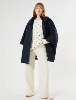 Maglia in cotone con ricamo - AVORIO