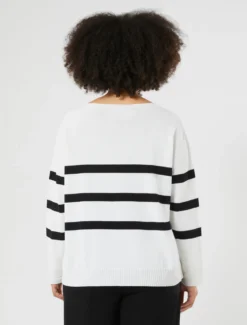 Maglia in cotone crêpe - BIANCO