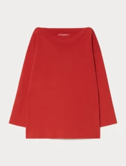 Maglia in cotone e modal - ROSSO