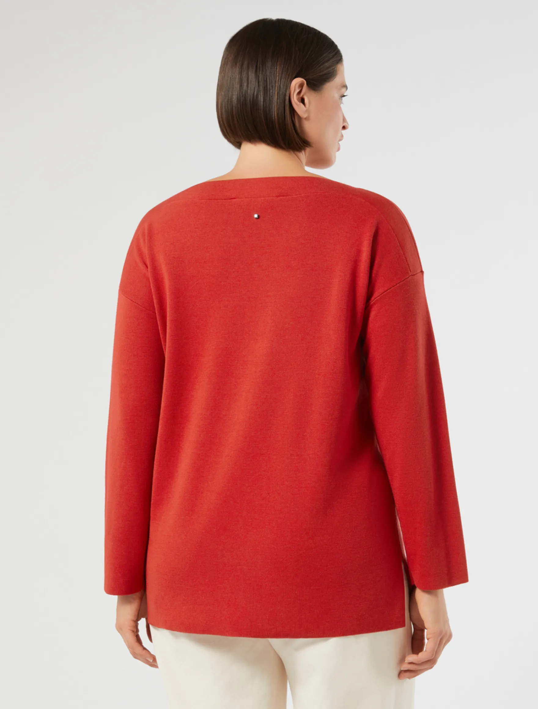 Maglia in cotone e modal - ROSSO