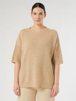 Maglia in cotone - SABBIA