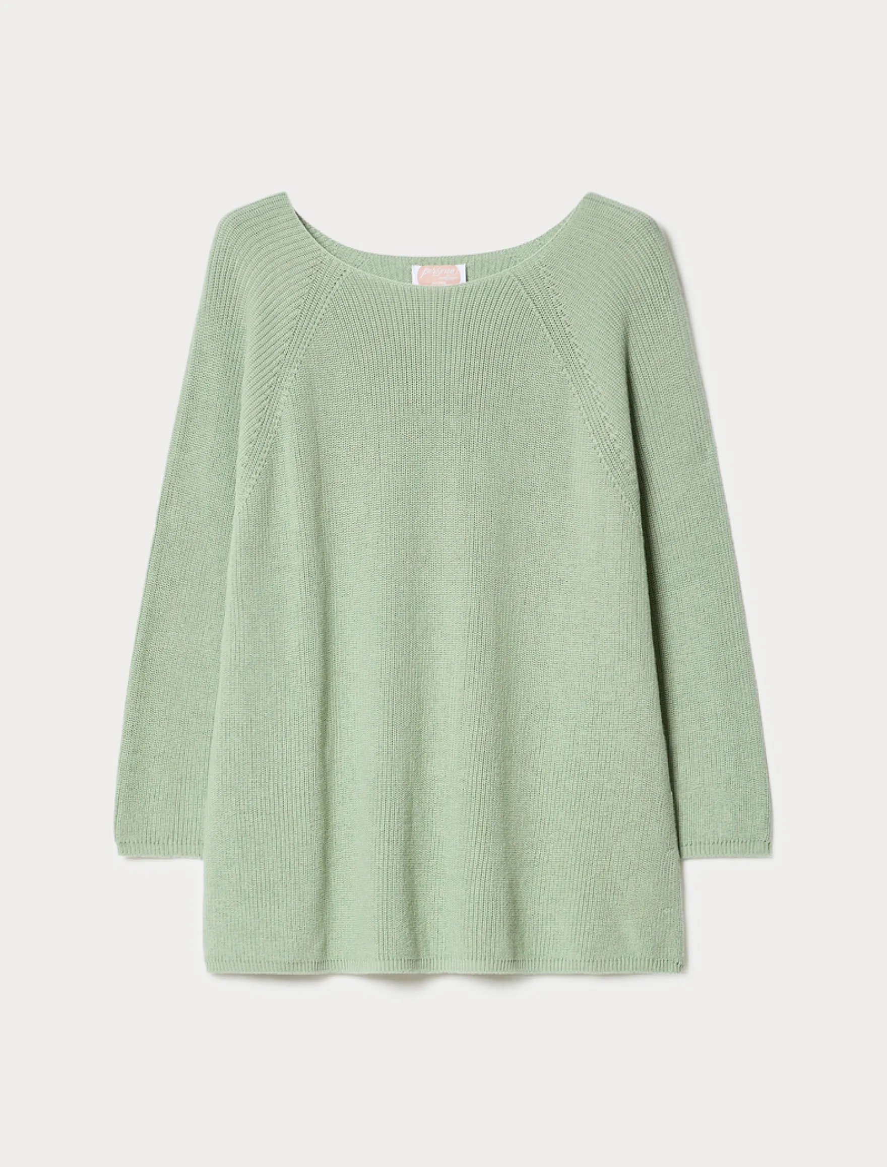 Maglia in cotone - VERDE SALVIA