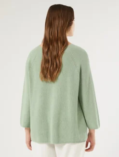 Maglia in cotone - VERDE SALVIA