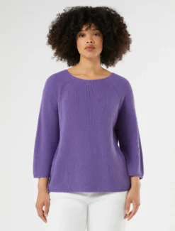 Maglia in cotone - VIOLA
