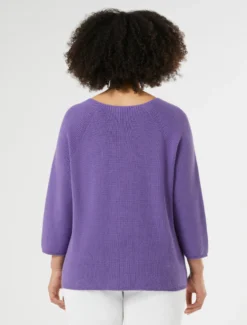 Maglia in cotone - VIOLA