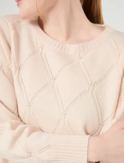 Maglia in lana e cachemire - BIANCO AVORIO