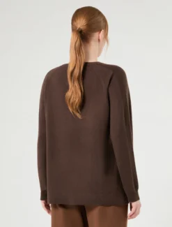 Maglia in lana e cachemire - VERDE KAKI