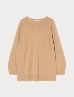Maglia in misto cachemire - CAMMELLO