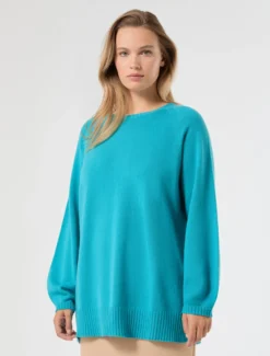 Maglia in misto cachemire - TURCHESE