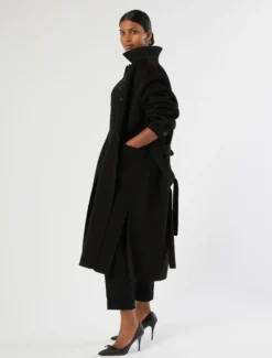 Maglia in misto cotone con ricamo - NERO