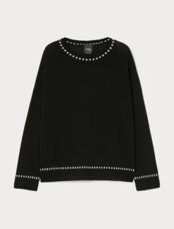 Maglia in misto lana - NERO