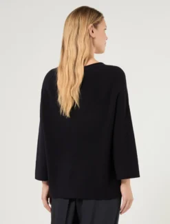 Maglia in pura lana - BLU NOTTE