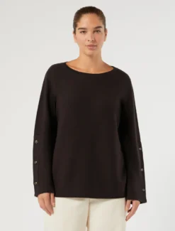 Maglia in pura lana - MARRONE SCURO