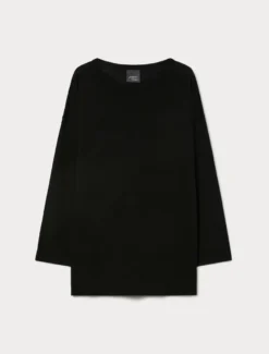 Maglia in pura lana - NERO