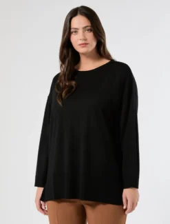 Maglia in pura lana - NERO