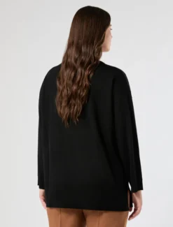 Maglia in pura lana - NERO